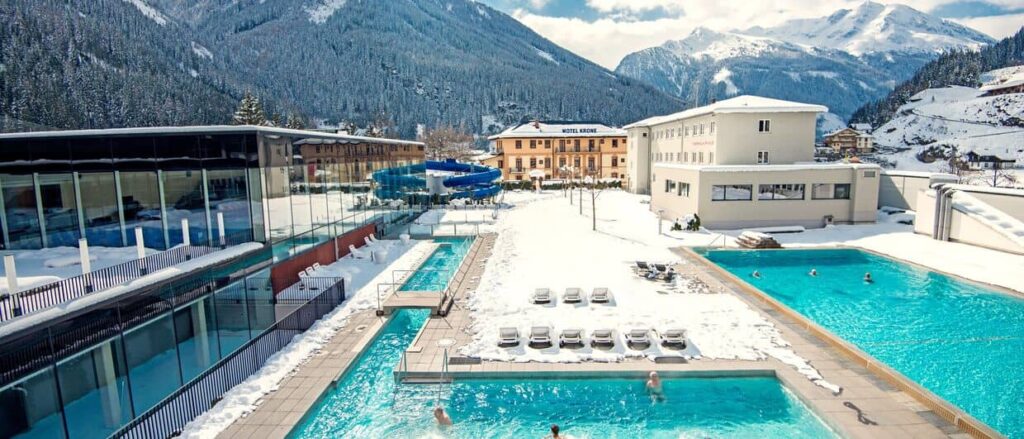 Felsentherme in Bad Gastein im Winter