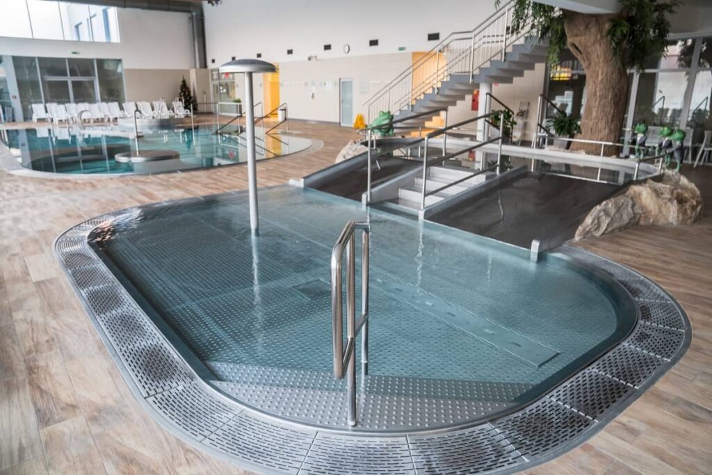 ThermalPark Nitrava - Kinderbecken mit Wasserpilz