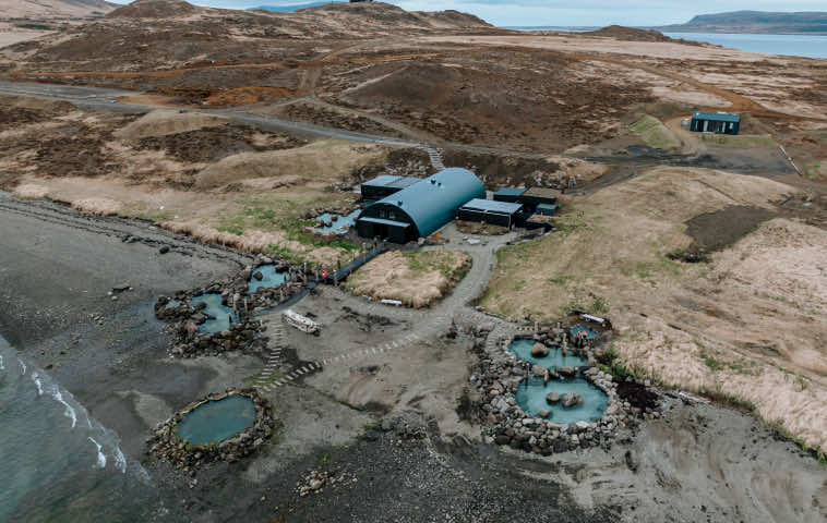 Thermalquellen von Hvammsvik