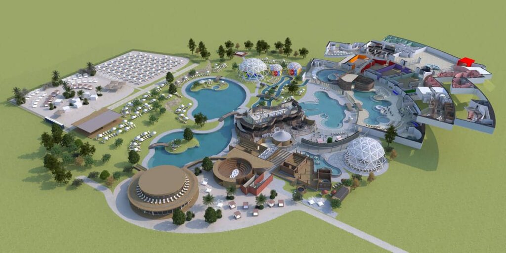 Therme Aquagardens Verona - Karte des Areals