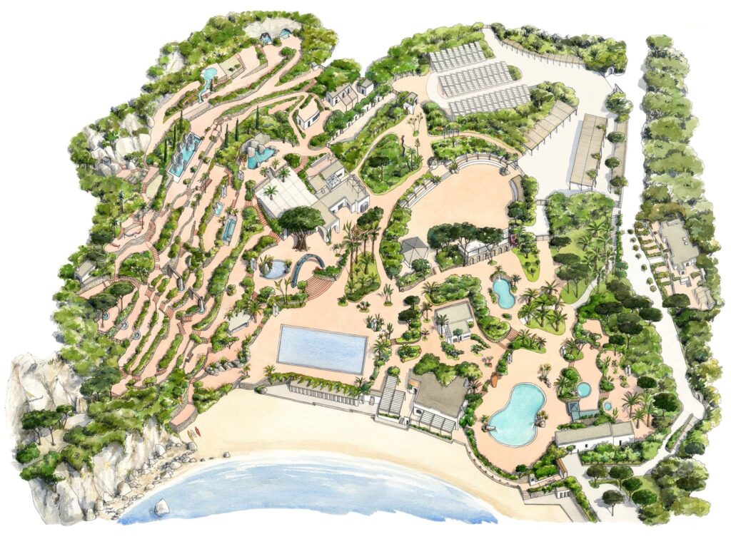 Karte der Negombo-Therme, Ischia